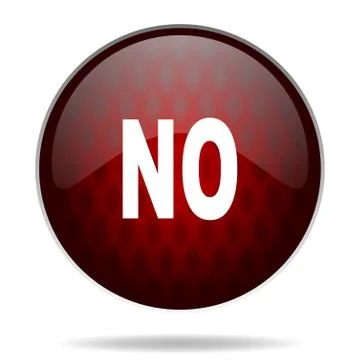 No red glossy web icon on white background. Stock Illustration