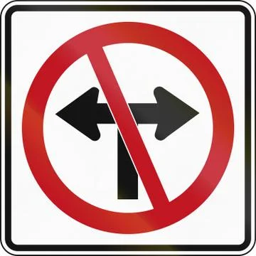 No Right Or Left in Canada Stock Illustration