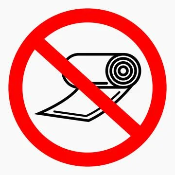 No rolls icon. Stock Illustration