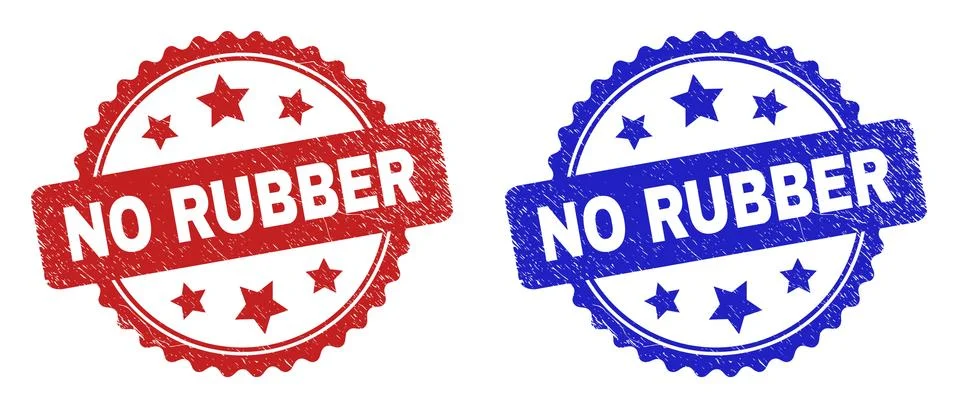 NO RUBBER Rosette Stamps Using Rubber Surface Stock-Illustration