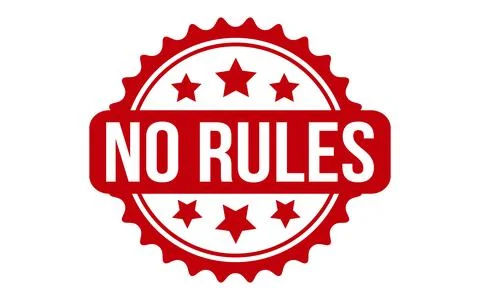 No Rules Rubber Stamp Seal Vector Illustrazione stock