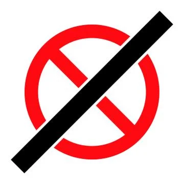 No Rules - Vector Icon Illustration Stock Illustration