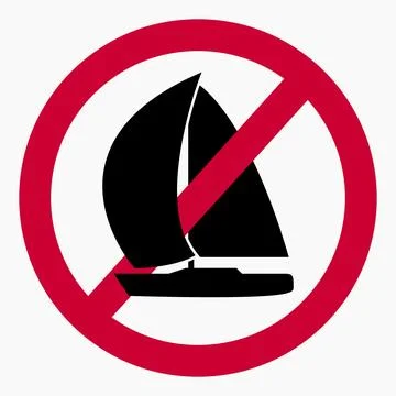 No sailboat. Stock Illustration