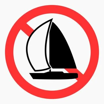 No sailboat. Stock Illustration