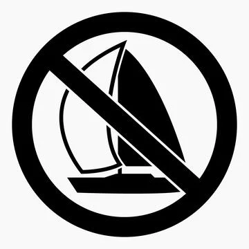 No sailboat. Stock Illustration