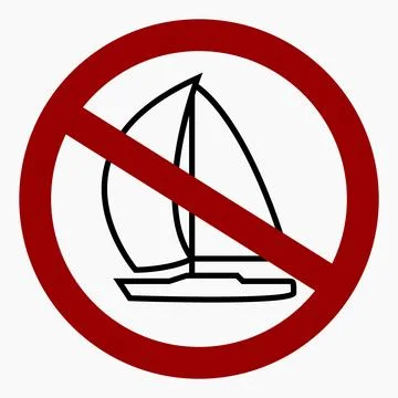 No sailboat. Illustrazione stock