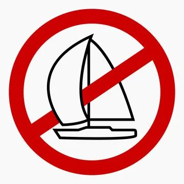 No sailboat. Stock Illustration
