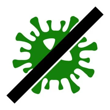 No SARS Virus - Vector Icon Illustration Stock Illustration