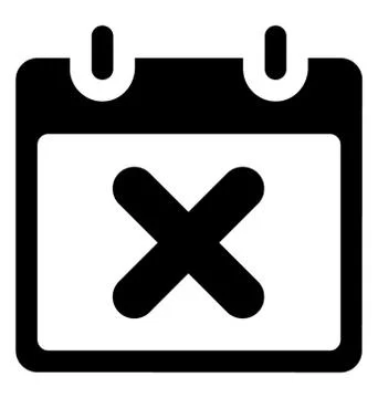 No Schedule Vector Illustrazione stock