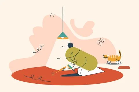 No Search Found Illustration Illustrazione stock