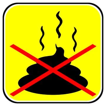 No shit sign Stock Illustration