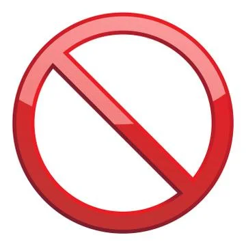 No sign Stock Illustration