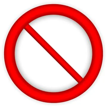 No sign Stock Illustration