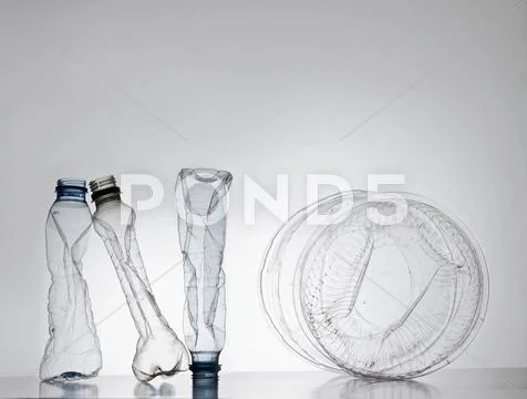 No' Sign Made From Plastic Bottles And Container