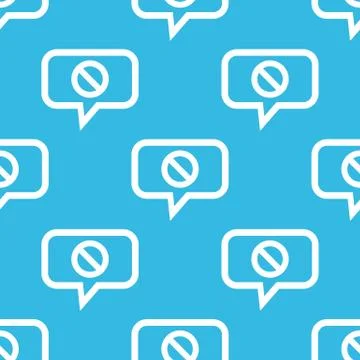 NO sign message pattern Stock Illustration