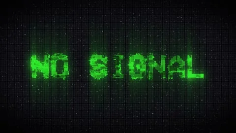No Signal digital background in VHS glitch style Stock Footage 232992873
