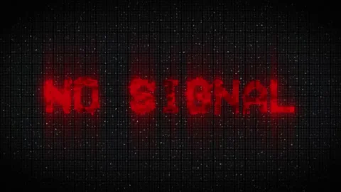 No Signal digital background in VHS glitch style Stock Footage 232992954