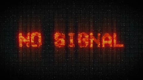 No Signal digital background in VHS glitch style Stock Footage 232993049