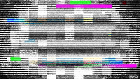 No Signal Error Screen Tv Noise Pixel Glitch Lines Abstract Background Stock Footage 123168667