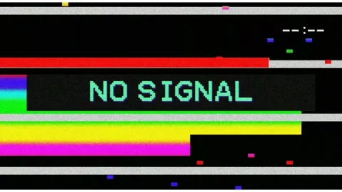 No signal glitch motion graphics Stock Footage 135734803