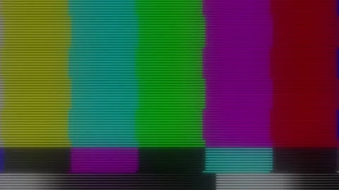 No signal, glitch retro TV screen. Distortion analog TV signal. Television .. Stock Footage 305166435