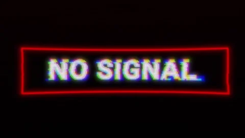 "no signal" label is buggy. loop Stock Footage 317535805