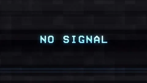 No signal message with glitch effect Loop Animation. Stock Footage 151427453