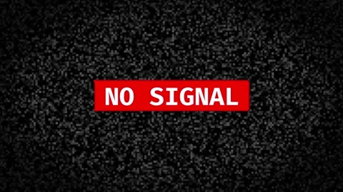 No signal screen not found animation, motion graphic Stock Footage 303558498