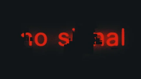 No Signal Screen Sign Blinking Noise Damage Abstract Background Stock Footage 127597576