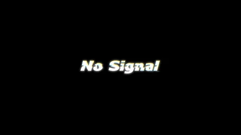 No signal text bouncing on black background digital screen Stock Footage 340636423