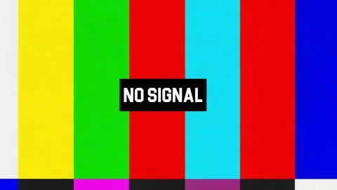 No signal vertical multi coloured stripes Animation video background. Stockbeeldmateriaal 297952004