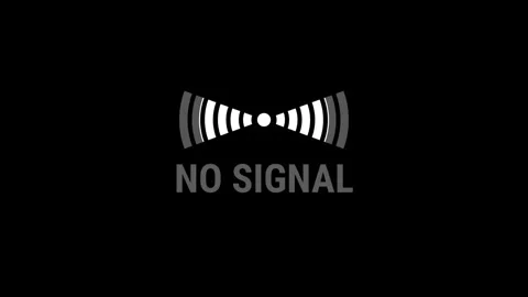No Signal Warning Stock Footage 334461839