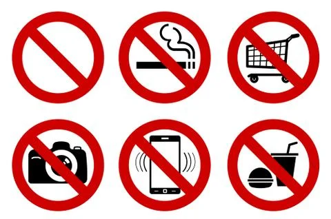 No signs 스톡 일러스트