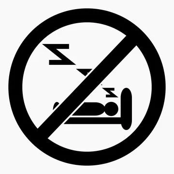 No sleep. Stock Illustration