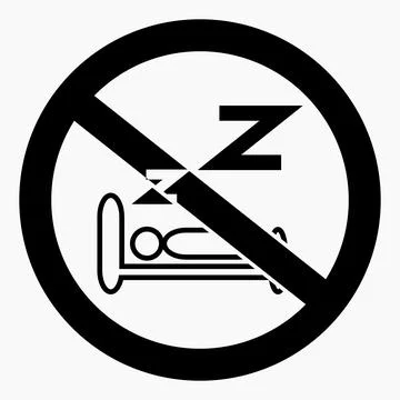 No sleep. Stock Illustration