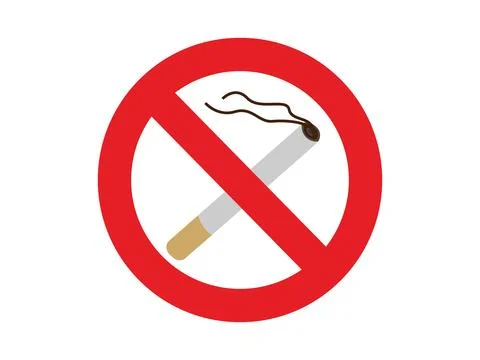 No smoking allowed sign vector illustration Stock Illustration