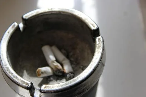 No smoking ashtray Stock Photos