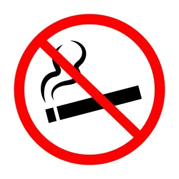 No smoking cigarette sign. Vector illustration イラスト素材