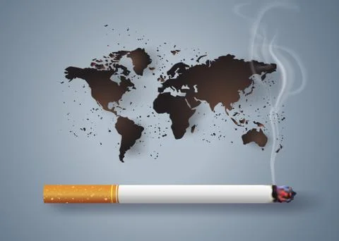 No smoking day world Stock Illustration