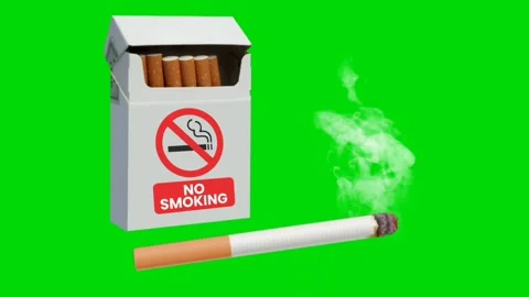 No Smoking Green Screen Background Animation Stock Video Footage 库存影片 292343508