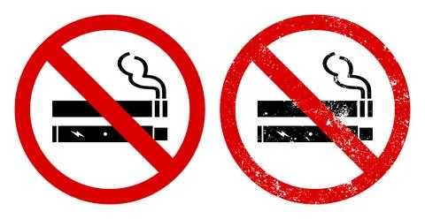 No Smoking No Vaping Vector Illustration Symbol Sign Stock-Illustration