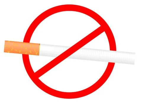 No smoking sign Stock Illustration