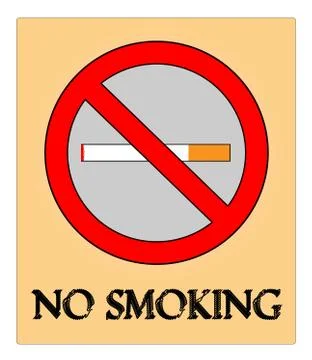 No Smoking Sign Stock Illustration