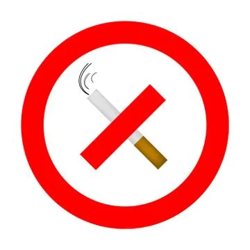 No smoking sign Stock Illustration