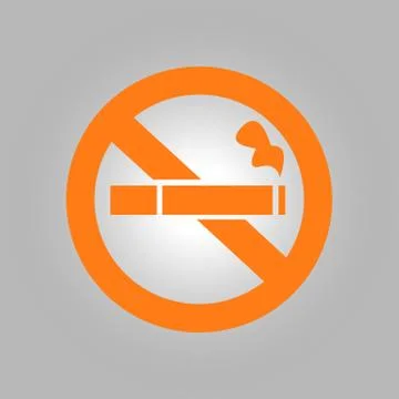 No smoking sign. Stock Illustration
