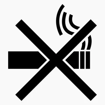 No smoking sign. Stock Illustration