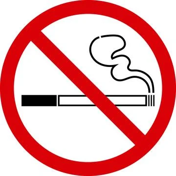 No smoking sign Stock Illustration