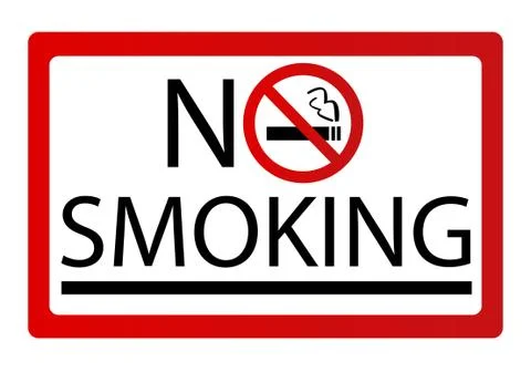 No smoking sign vector Stock Illustration