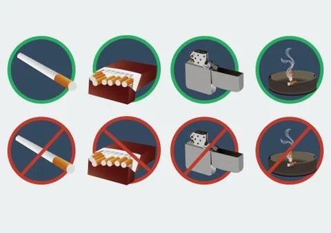 No smoking vector format Stock Illustration