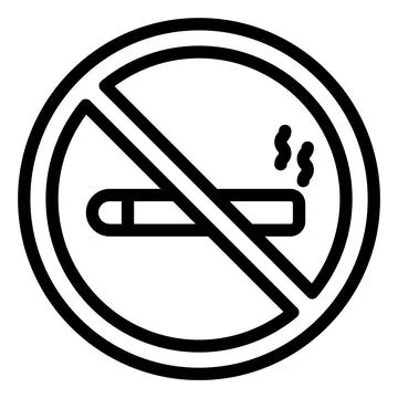 No Smoking Vector Icon Design Illustration Stock Illustration